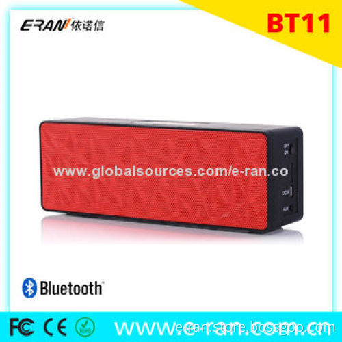 2014 ER-BT11 Bluetooth portable speaker, touch panel with micro SD card slot, for gifts